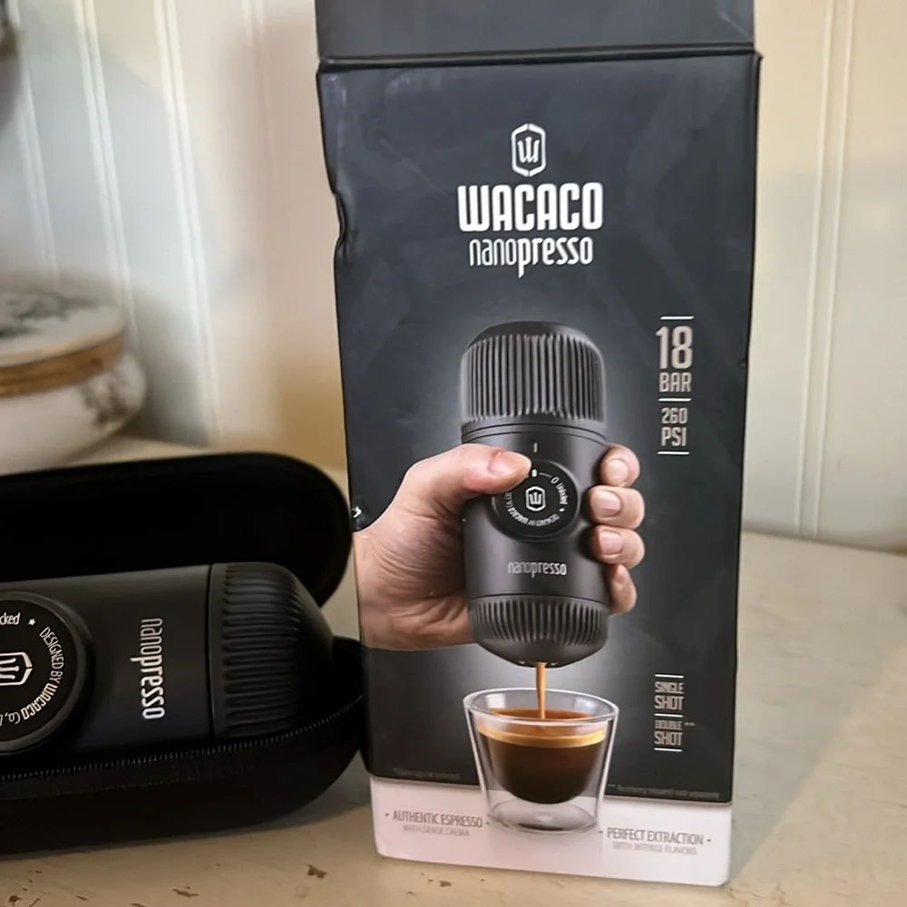 Wacaco nanopresso portable espresso maker in box